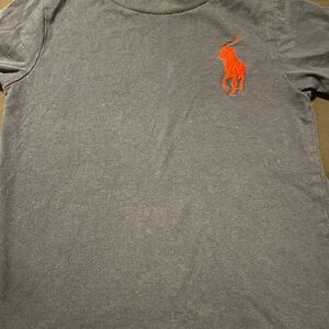 Polo by Ralph Lauren Gray Polo Shirt with Red Accents